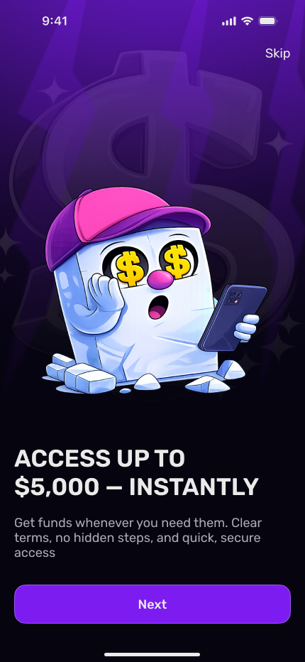 Onboarding - Access up to $5,000